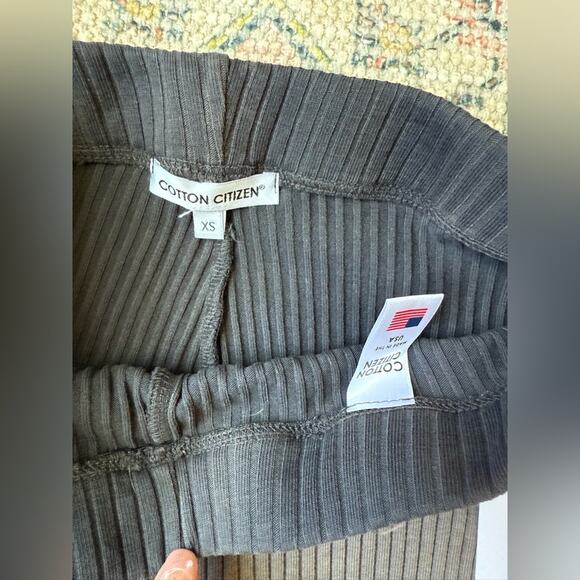 New Cotton Citizen Ibiza Ribbed Biker Bike Shorts in Grey Women’s extra small - Picture 3 of 3